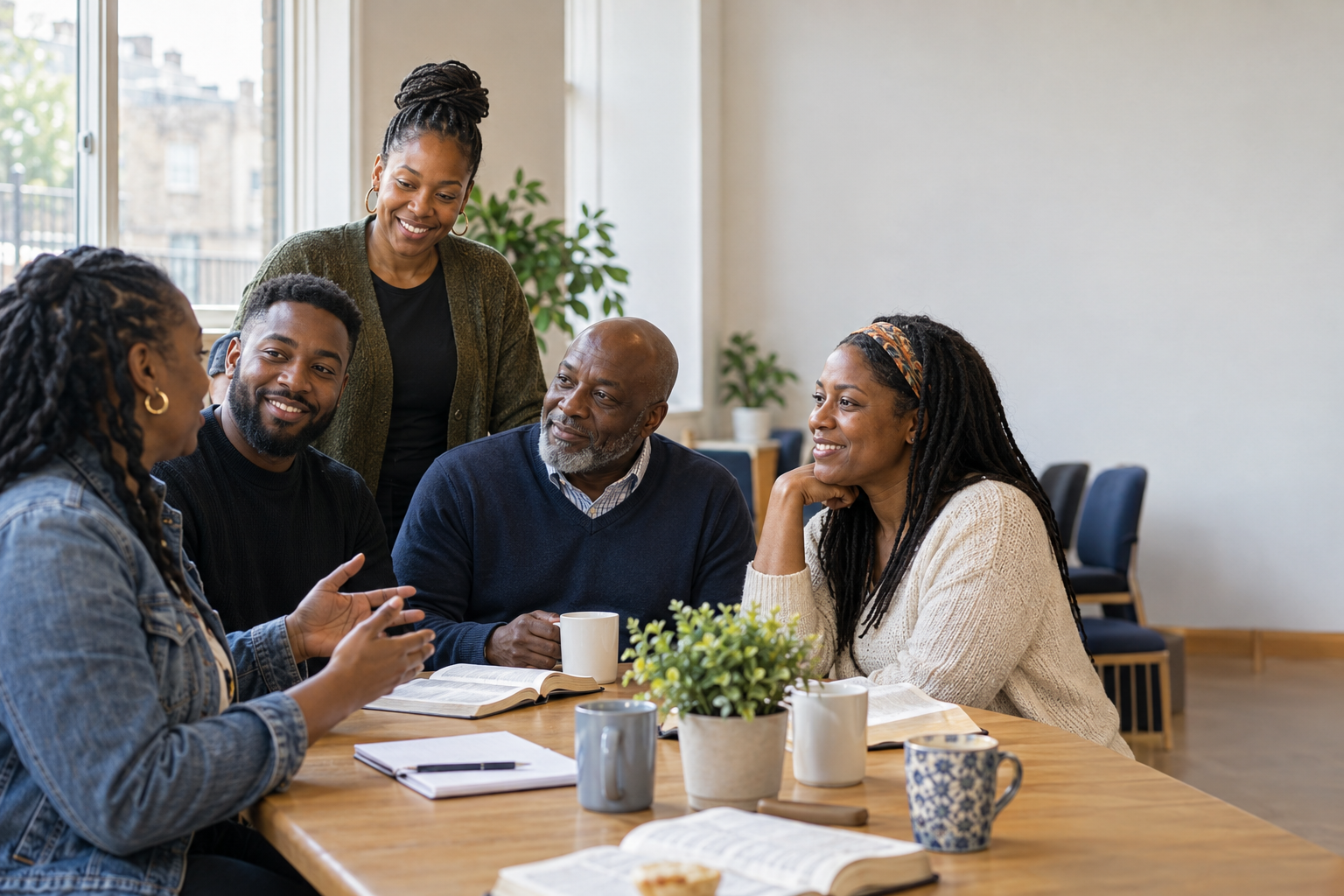 Illustrative Black British small group